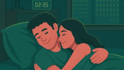 Casal na cama